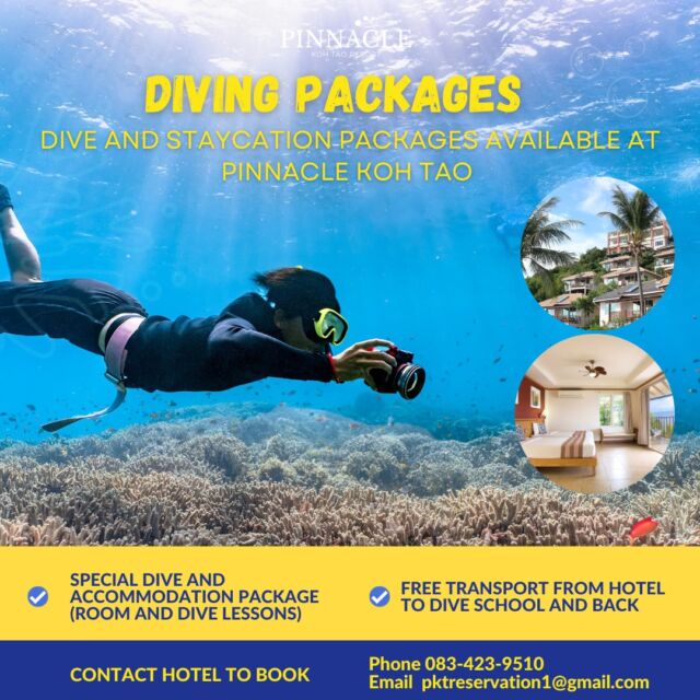 “Diving is like a pineapple pizza: once you've tried it, you’ll be hooked” - Anonymous 
Come dive with us and get hooked! 
#pinnaclekohtaoresort #kohtaodiving